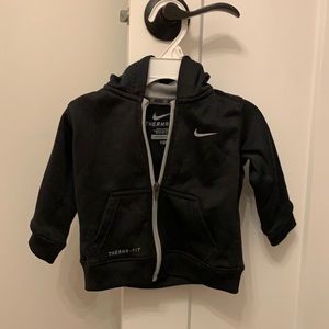 Baby boys black Nike zip up